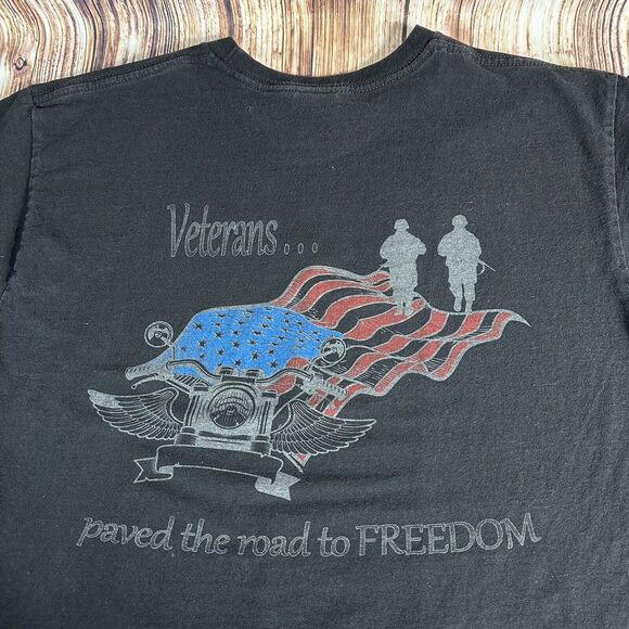 Bayside Other - American Vtg Labor Union UAW Local 2209 Indiana Sz Medium Veterans Ride T Shirt